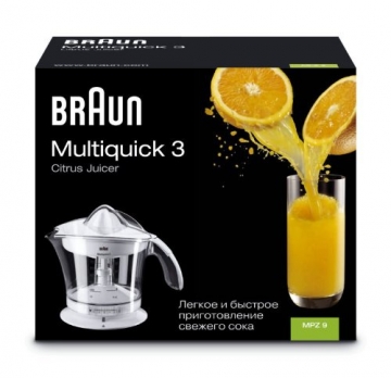 Braun MPZ9 Multiquick 3 Citrus Juicer Saftpresse (20 Watt, 1,4 Kg) - 